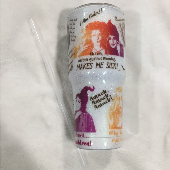 Hocus pocus 30oz glow in the dark tumbler with movie quotes says Maria on it - Picture 5 of 7
